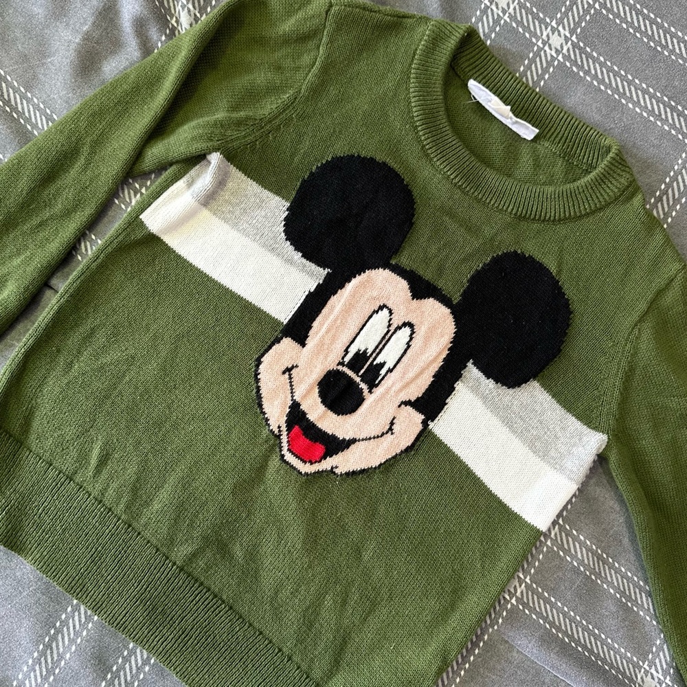 BOYS GAP MICKEY MOUSE KNIT SWEATER